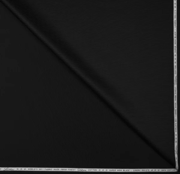 Supima Cotton Super High Black 100/2 Ligera Shirt - Image 2