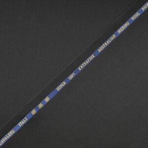 Stylish Super Black Fabric | 120s Count & 30% Australian Merino Wool | Cavalero Italy - Image 3