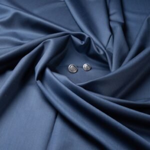 Premium Navy Blue Fabric | 100s Counts & 20% Marino Wool | Georgia Gullini