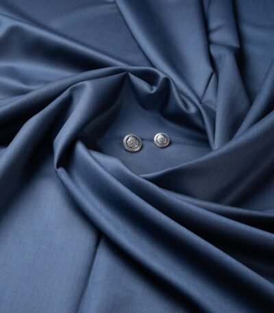 Premium Navy Blue Fabric | 100s Counts & 20% Marino Wool | Georgia Gullini