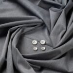 Premium Light Grey Fabric | 100s Counts & 20% Marino Wool | Georgia Gullini | The Fashion Fabric