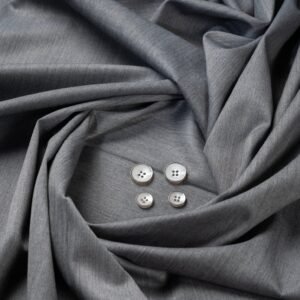 Premium Light Grey Fabric | 100s Counts & 20% Marino Wool | Georgia Gullini | The Fashion Fabric