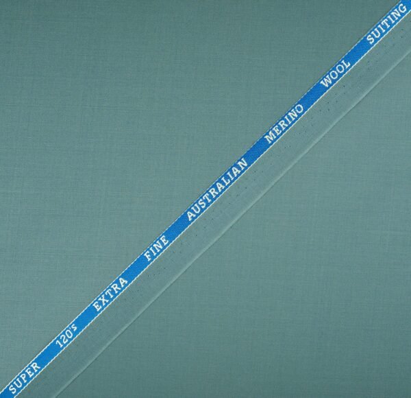 Canetti Italy | Trendy Pastel Green Fabric (Suiting ) | 120s Count & 30% Australian Merino Wool | Unstitched - Image 2