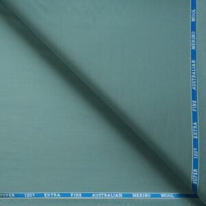 Canetti Italy | Trendy Pastel Green Fabric (Suiting ) | 120s Count & 30% Australian Merino Wool | Unstitched - Image 3