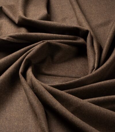 Premium Brown Fabric | 100% Wool Suiting Fabric | Cavalero Italy | The Fashion Fabric
