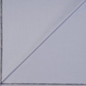 Tessitura Monti India 100% Luxury Supima Cotton 2 Ply 140’s Unstitched Shirting Fabric (Light Grey) - Image 3