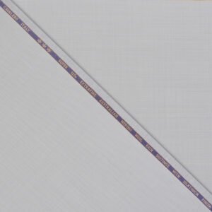 Silver Grey Cavalero Italy Super 120’s Extra Fine Australian Merino Wool Rich Suiting Fabric (Silk Touch Finish) - Image 3