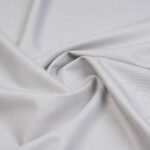 Silver Grey Cavalero Italy Super 120’s Extra Fine Australian Merino Wool Rich Suiting Fabric (Silk Touch Finish) by fashion fabric