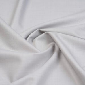 Silver Grey Cavalero Italy Super 120’s Extra Fine Australian Merino Wool Rich Suiting Fabric (Silk Touch Finish) by fashion fabric