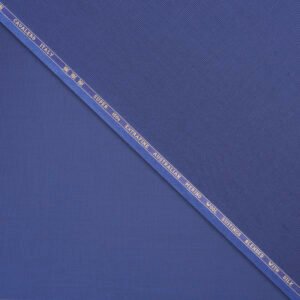 Royal Blue Cavalero Italy Super 150’s Extra Fine Australian 50% Merino Wool Suiting Fabric (10 %Silk Blend) - Image 2