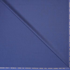 Royal Blue Cavalero Italy (Unstitched ) Super 150’s Extra Fine Australian 50% Merino Wool Suiting Fabric (10 %Silk Blend) - Image 3