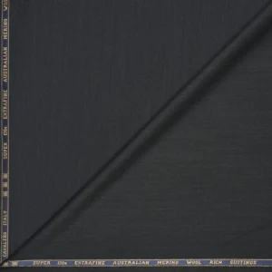 Cavalero Italy | Dark Grey | Super 120’s Extra Fine Australian Merino Wool Rich Suiting Fabric (Unstitched) - Image 3