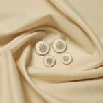 Soft Beige | Cavalero Italy | Super 150’s Extra Fine Australian 50% Merino Wool Suiting Fabric (10%Silk Blend)