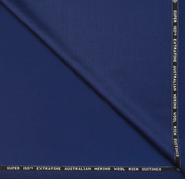 Super Royal Blue Fabric | 150s Counts & 95% Australian Marino wool | Cavalero Italy - Image 2