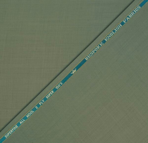 John Cavendish | Sage Green | Super 150s Superfine All Wool 2 Ply Unstitched Suiting Fabric - Image 3