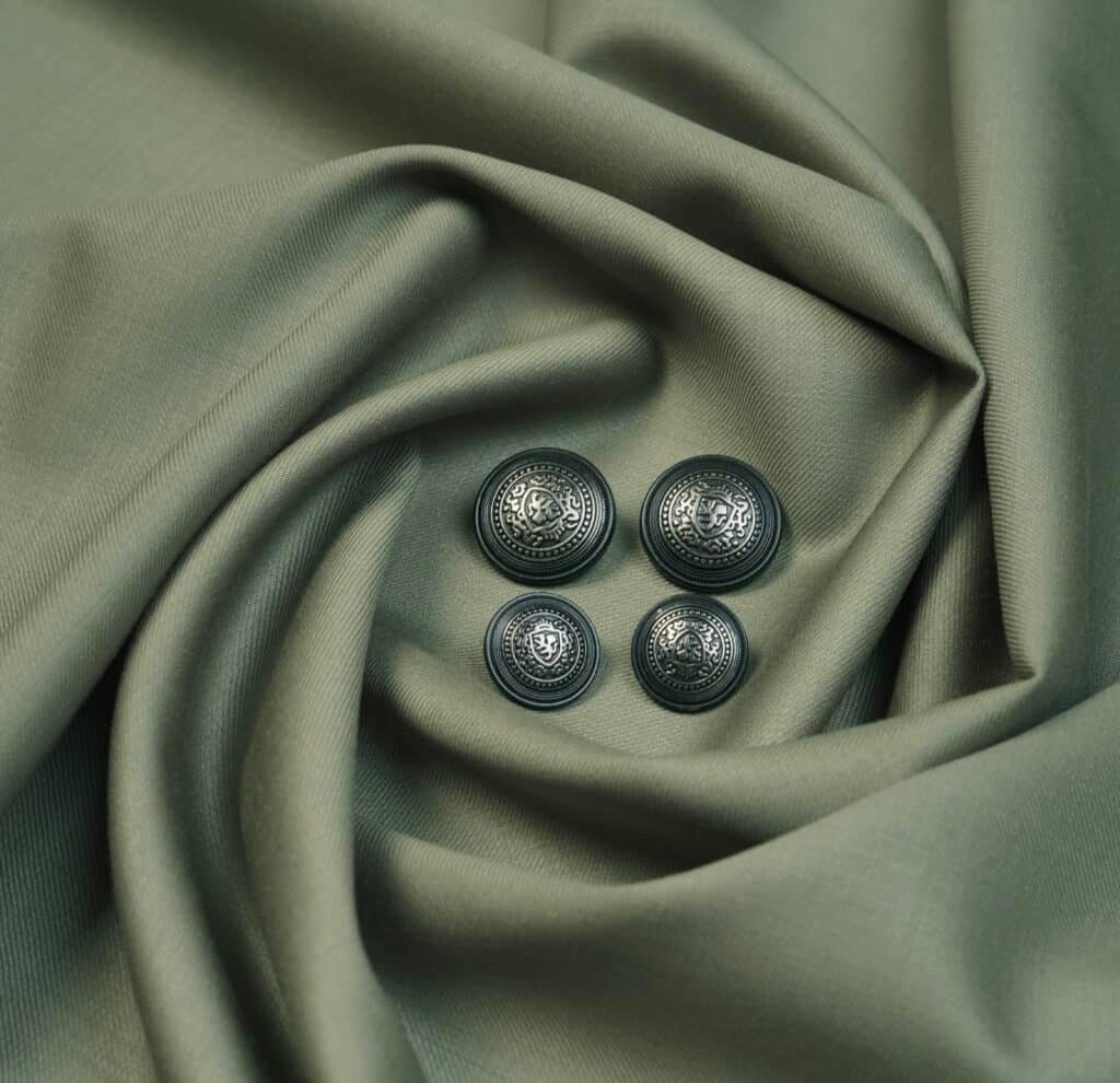 John Cavendish | Sage Green | Super 150s Superfine All Wool 2 Ply Suiting Fabric