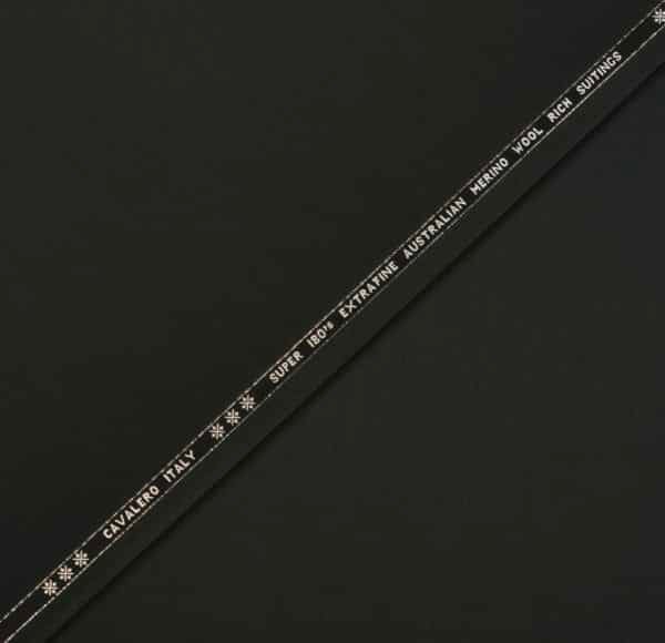 Ultra-Premium Dark Green Fabric | 180s Count & 95% Australian Merino Wool | Cavalero Italy - Image 2
