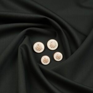 Ultra-Premium Dark Green Fabric 180s Count & 95% Australian Merino Wool Cavalero Italy