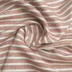 The Original Irish Heritage Linen Estd. 1912 – Emerald by Burgoyne | Rust Stripes | 60 Lea Pure Linen
