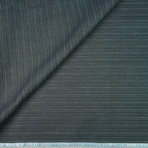 Burgoyne Original Irish Heritage Linen Estd. 1912 – Emerald | 60 Lea Pure Linen | Unstitched Shirting Fabric(Dark Grey) - Image 3
