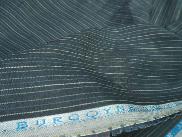 Burgoyne Original Irish Heritage Linen Estd. 1912 – Emerald | 60 Lea Pure Linen | Unstitched Shirting Fabric(Dark Grey) - Image 2