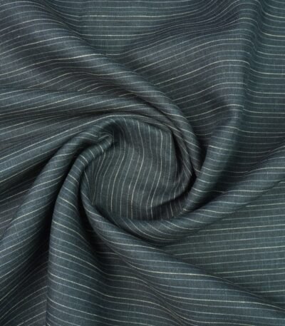 The Original Irish Heritage Linen Estd. 1912 – Emerald by Burgoyne | Dark Grey shade | 60 Lea Pure Linen by the fashion Fabric