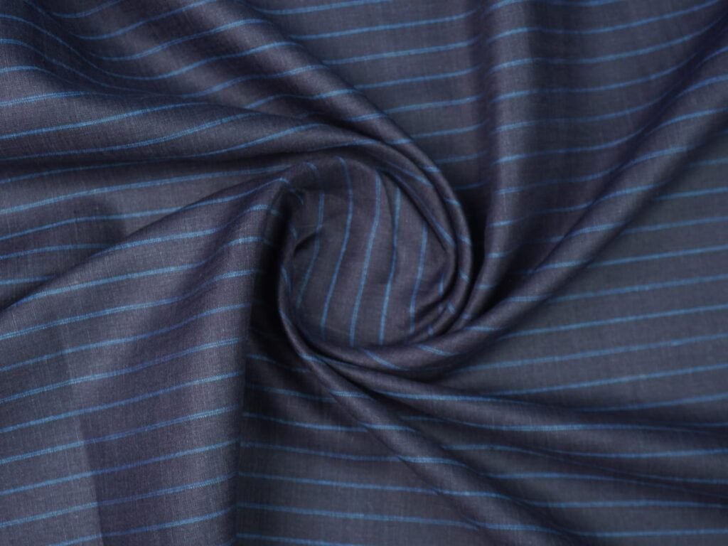The Original Irish Heritage Linen Estd. 1912 by Burgoyne | 80 Lea | 100% Pure Linen | Purple Stripes at the fashion fabric