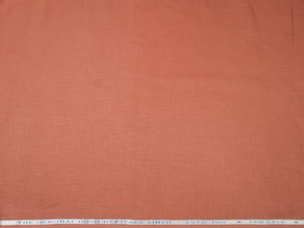 Burgoyne Original Irish Heritage Linen Estd. 1912 – Emerald | Rust | 60 Lea Pure Linen Unstitched Shirting Fabric - Image 3