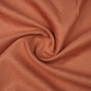 Emerald by Burgoyne rust shade pure linen fabric now available at The Fashion Fabric