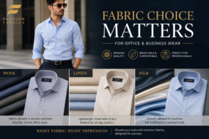 Premium Formal Fabrics for Men's Office & Business Wear in Bangalore, Karnataka 1 Fabric Choice Matters for Office & Business Wear in Bangalore | The Fashion Fabric
