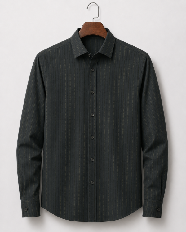 Dark Green Shirting Fabric