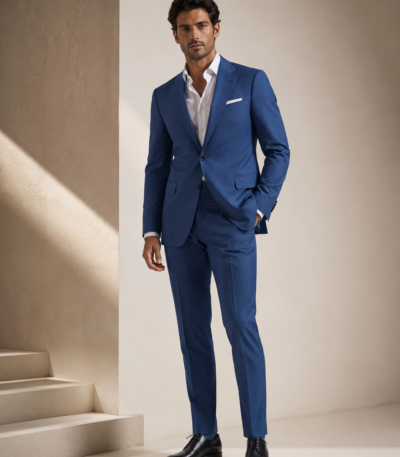 Blue Suiting Fabric