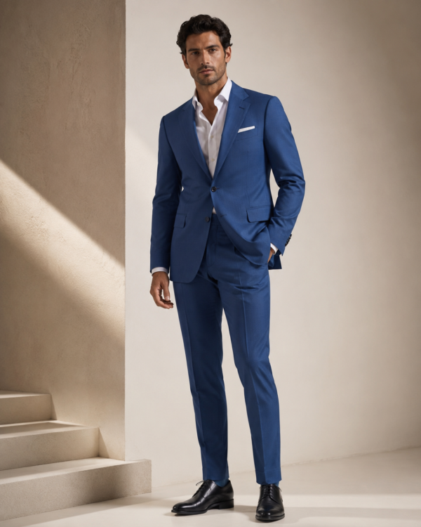 Blue Suiting Fabric