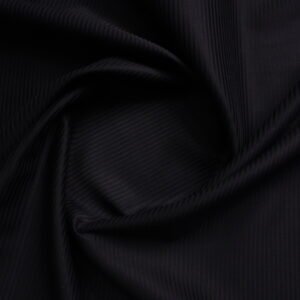 Black Stripe Cotton Shirting Fabric
