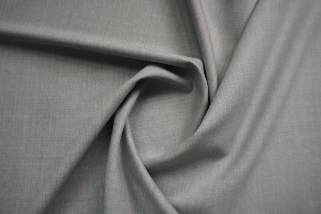 Light Grey Suiting Fabric Cavalero Super 110 Wool