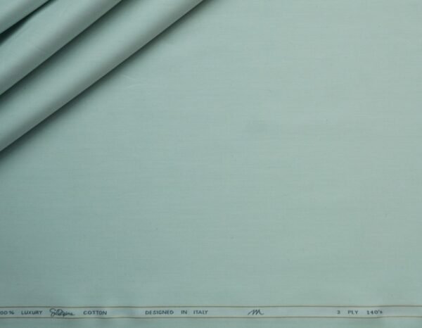 Mint Green Cotton Shirting Fabric