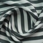 Green Stripe Shirting Fabric