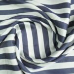 Navy Blue Stripe Shirting Fabric