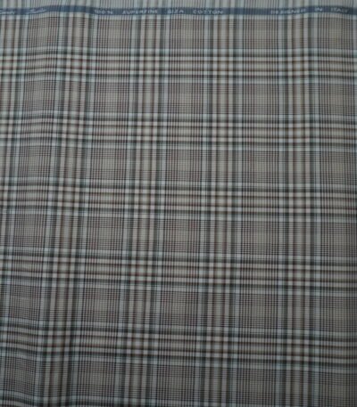 Monti Superfine Giza Cotton Checks Shirt Fabric