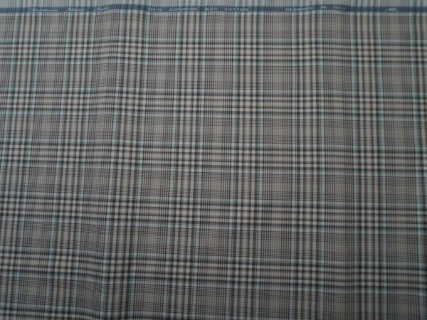 Monti Superfine Giza Cotton Checks Shirt Fabric