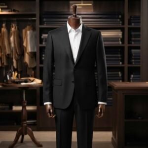 Cavalero Black Suiting Fabric