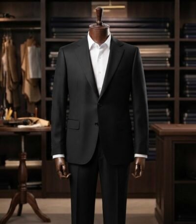 Cavalero Black Suiting Fabric