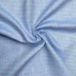 Sky Blue Linen Suiting Fabric