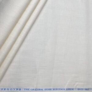 Cream Linen Suiting Fabric For Men | Unstitched | Burgoyne 40 Lea - Image 2