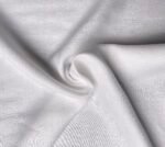 White Self Design Shirt Fabric