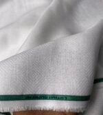 White Self Design Shirt Fabric | Best Luthai 60 Lea - Image 3