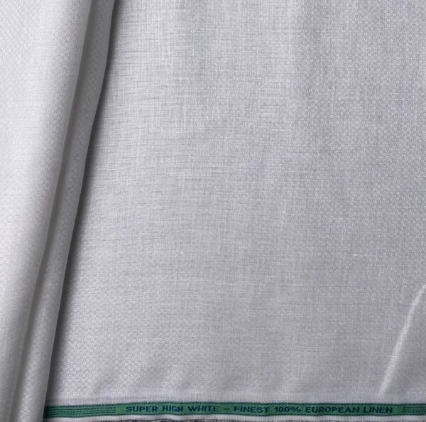 White Dobby Shirt Fabric | Best Luthai 60 Lea - Image 3