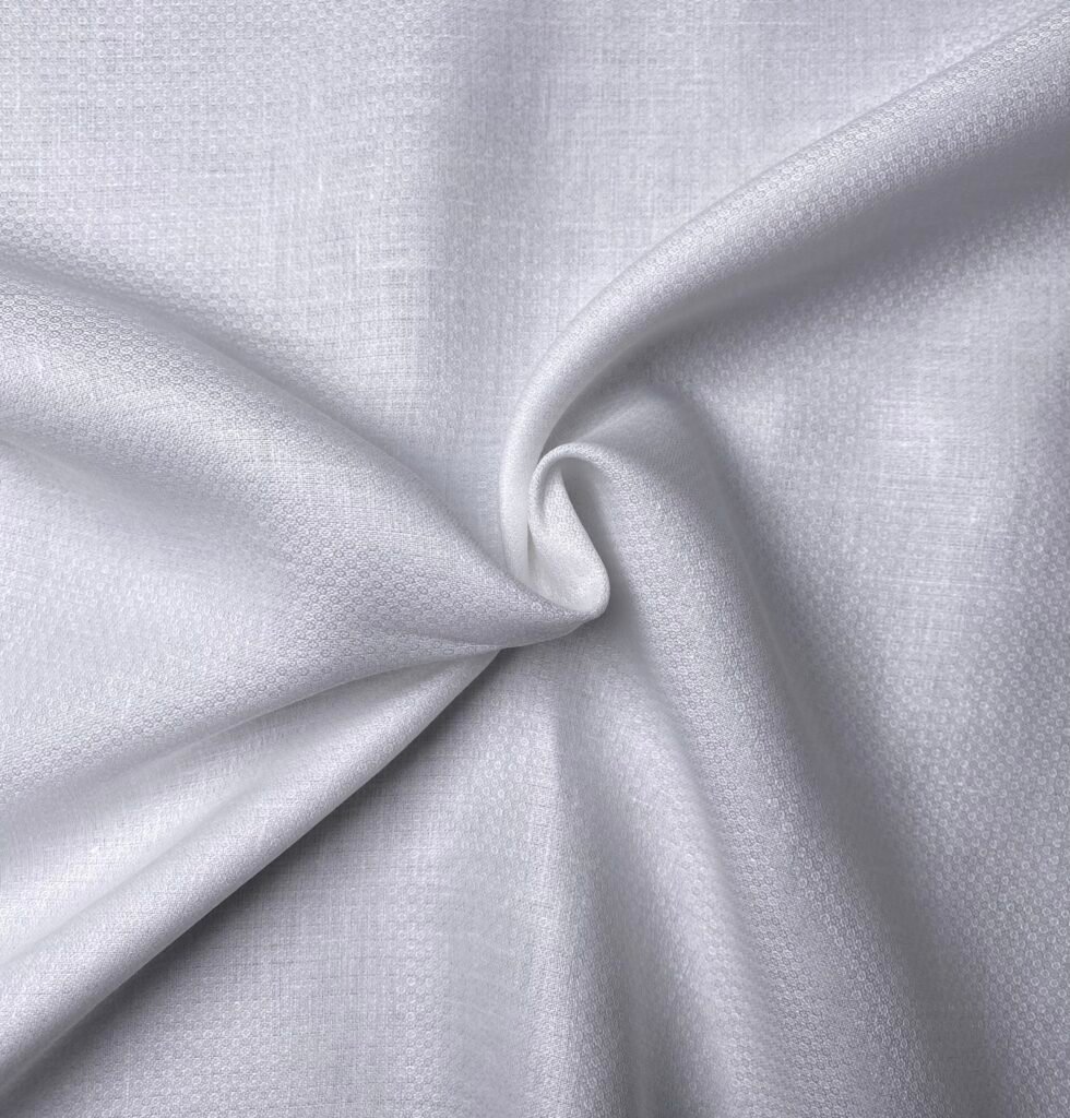 White Dobby Shirt Fabric