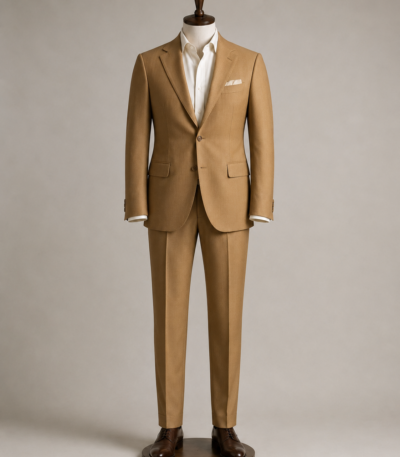 Camel TR Suiting Fabric