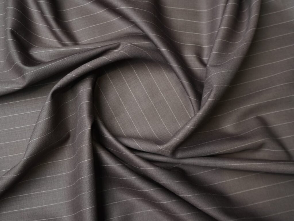 Merino Wool Stripe Suiting Fabric